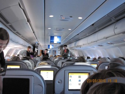 Борт Airbus 330-400. Entertainment на борту.