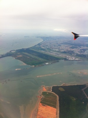 Changi с высоты. На пути в Гонгконг