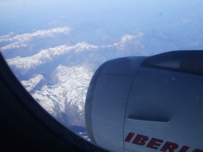 Вид на Андорру с А321 компании IBERIA
