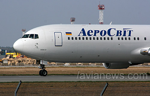 Самолет Boeing 767 авиакомпании АэроСвит