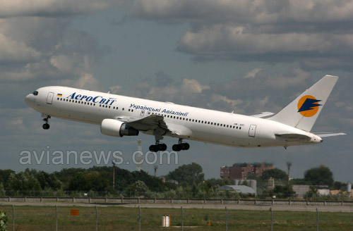 Самолет Boeing 767 авиакомпании Аэросвит