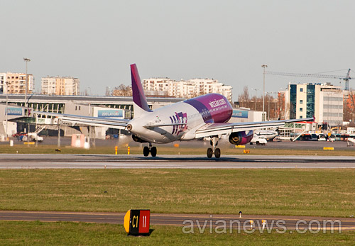 Авиакомпания Wizz Air Украина объявила об уменьшении своего флота с четырех до трех самолетов