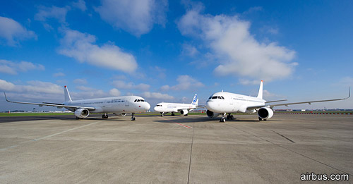 Самолеты семейства A320 с шарклетами